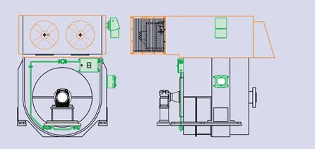 Motor TEAAC con sistema de presurización