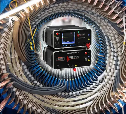 Equipo de prueba de impulsos (Surge) en máquina rotativa